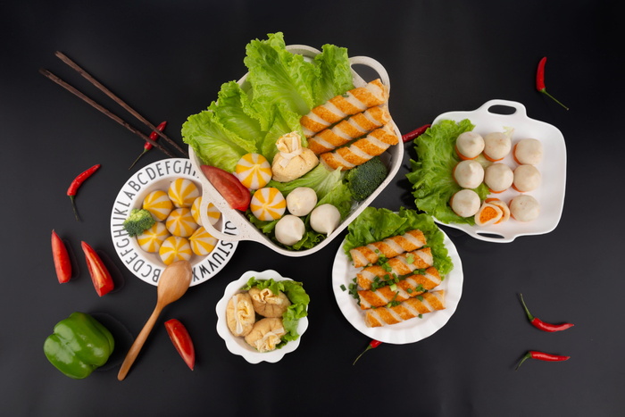 高清火锅配菜