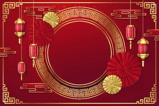 设计新年背景装饰