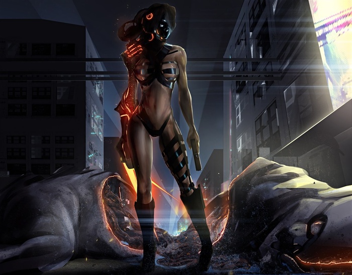 刚消灭对手的游戏人物创意高清图片