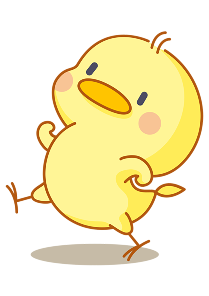 小鸡黄色卡通
