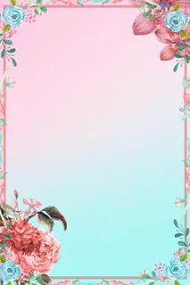 鲜花手绘水彩小清新风格海报模板 鲜花手绘水彩小清新风格海报模板