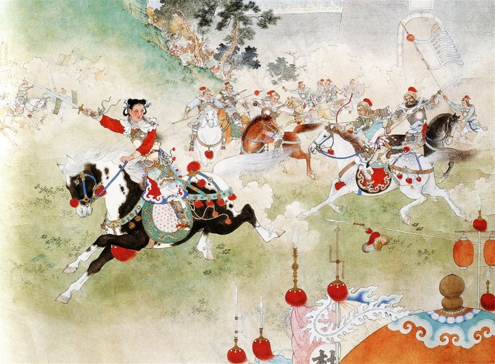 古代人物年画图片