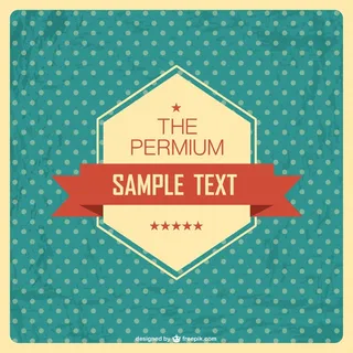 免抠复古标签矢量