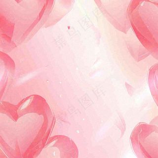 粉色渐变浪漫爱情爱心情人节简约背景