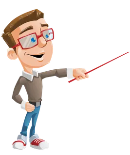 男老师卡通教棍少儿兴趣班