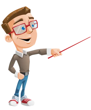 男老师卡通教棍少儿兴趣班