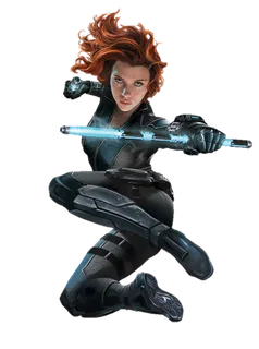 黑寡妇人物素材