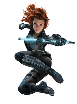 黑寡妇人物素材