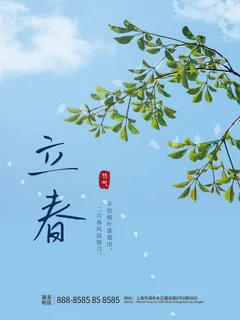 24节气立春春季新春春天海报模板PSD分层设计素材源文件模板 24节气立春春季新春春天海报模板PSD分层设计素材源文件模板
