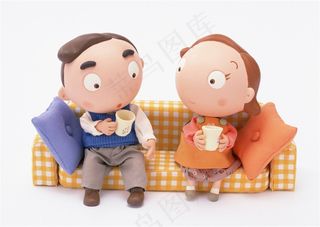 卡通娃娃素材图片