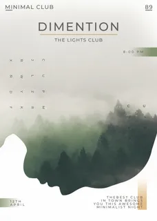 抽象动感人物海报