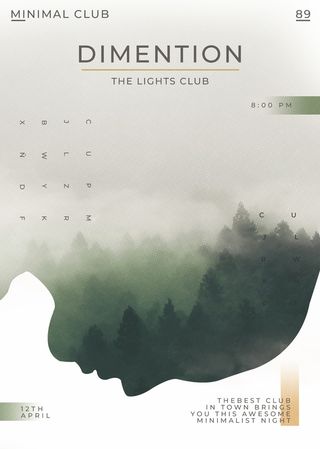 抽象动感人物海报