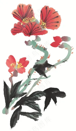 写意花卉工笔图片素材