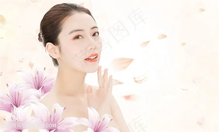 通过化妆和护肤美容图片