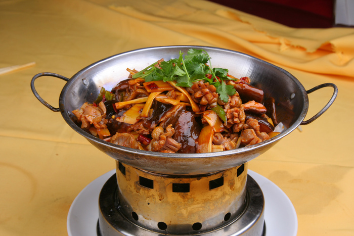 干锅鸡胗 22元