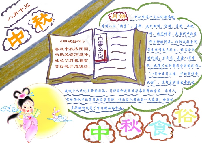 关于中秋节的手抄报图片