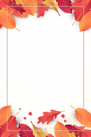 秋天简洁宣传背景图片