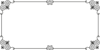 欧式复古线条边框花纹AI矢量LOGO角框花边分割线设计PSD卡片素材