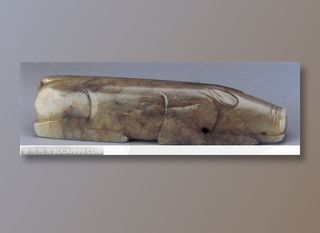 中华传统工艺-灰色的玉猪