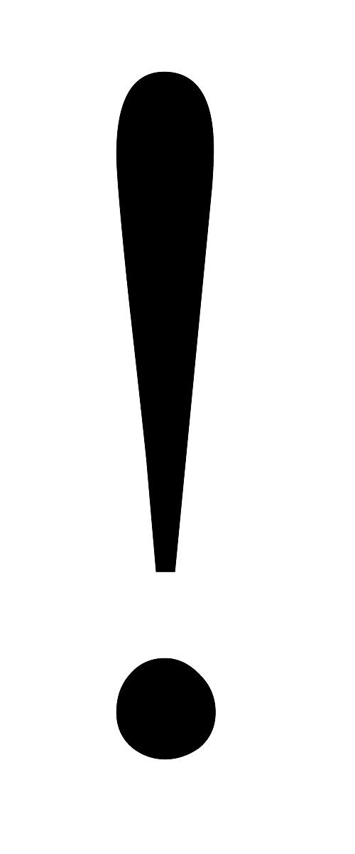 感叹号 PNG免抠(500x1200)