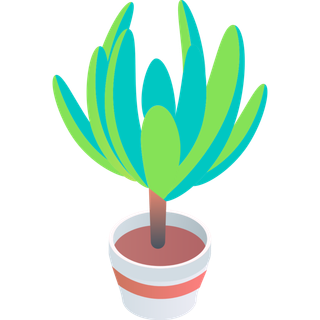 立体风格盆栽装饰