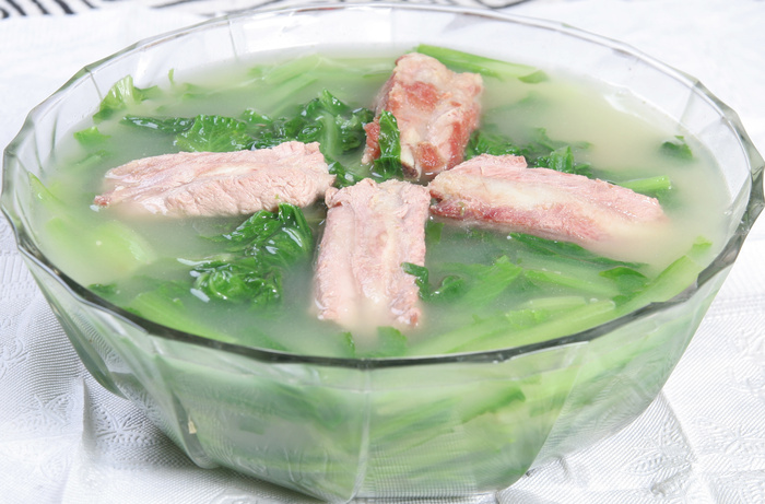 17 小白菜炖排骨-画苑