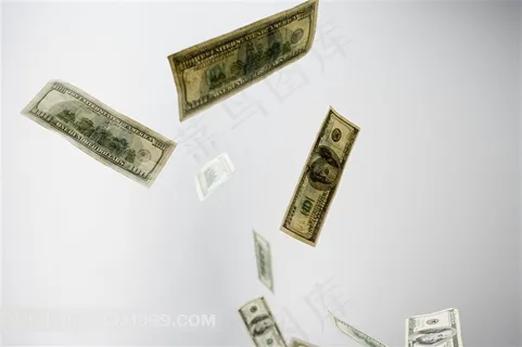 飘落的纸币图片