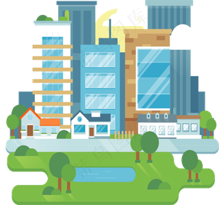 绿色环境健康城市AI源文件