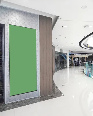 商场室内场景海报样机