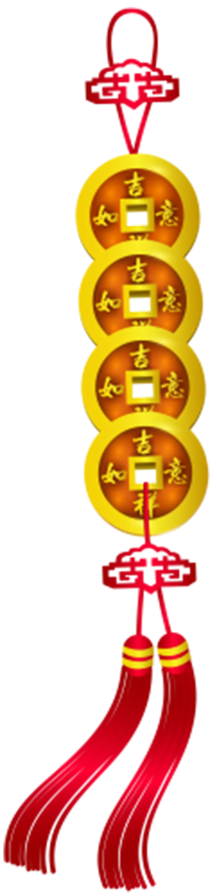 中国新年灯笼兔年免抠钱币