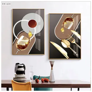 抽象画立体几何酒杯餐具餐厅酒店装饰画 抽象画立体几何酒杯餐具餐厅酒店装饰画