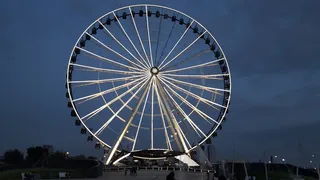 夜晚摩天轮素材图片