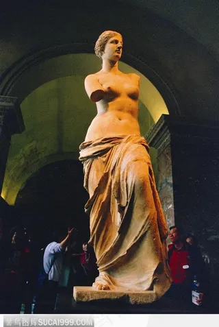 维纳斯 雕像 游客