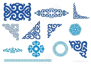 12款蒙古族花边元素