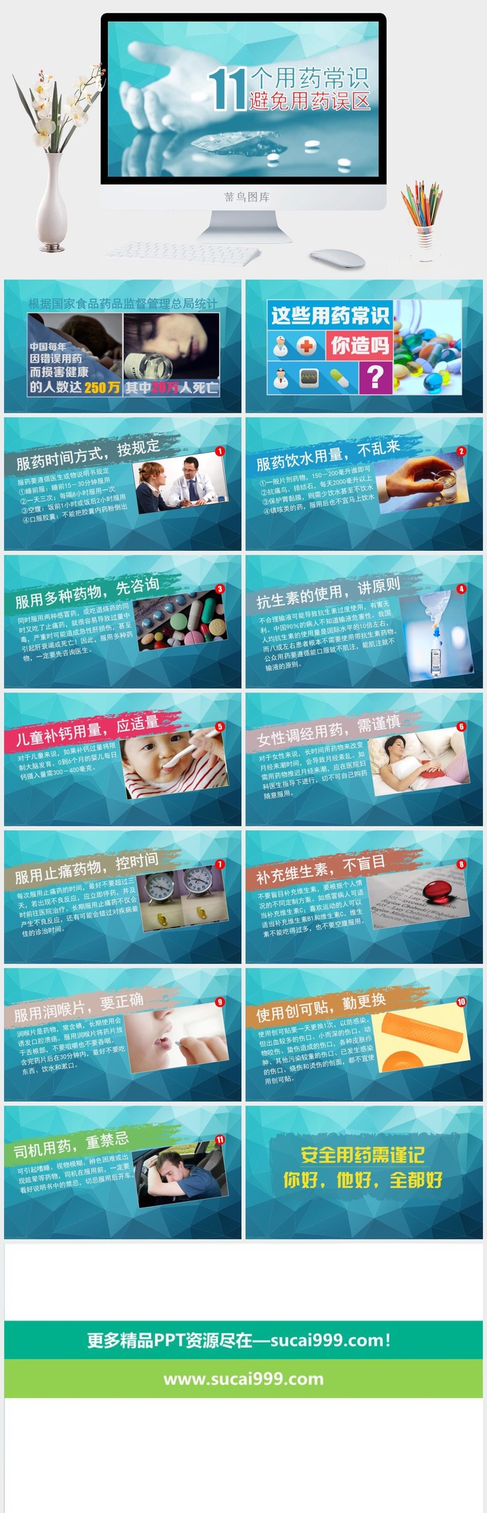 11个用药常识及原则PPT模板