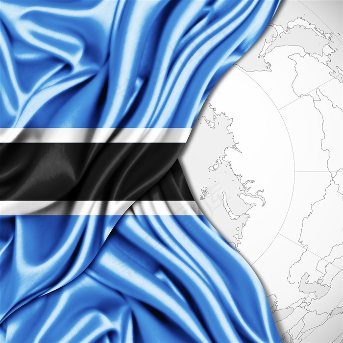 黑条在中间的天兰色的国外旗帜