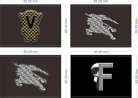 男装牛仔裤皮牌设计CDR矢量图图片