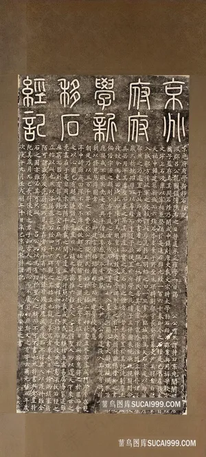 京兆府府学新移石经记