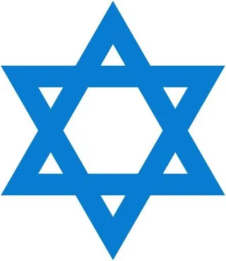 红大卫 PNG 犹太明星 PNG免抠