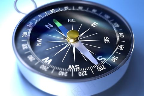 指南针特写图片