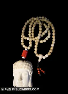 精品象牙雕刻佛头古玩艺术品珠宝挂件