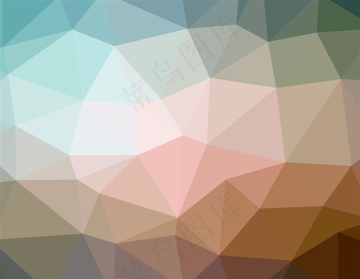 炫彩渐变几何多边形素材背景高清图片