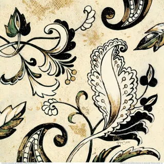 复古手绘花纹时尚插画 复古手绘花纹时尚插画