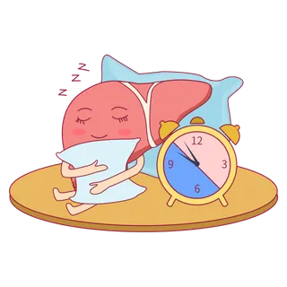 健康养肝睡眠早睡早睡身体好
