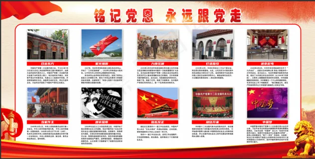 铭记党恩永远跟党走