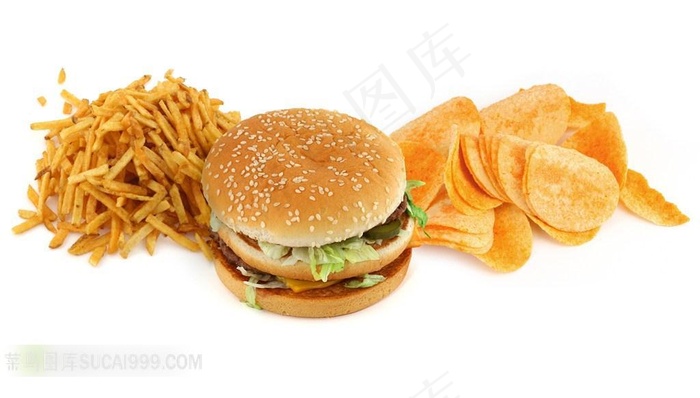 高清美味汉堡美食素材图片下载