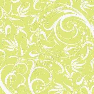 ps绿色花纹高清图片