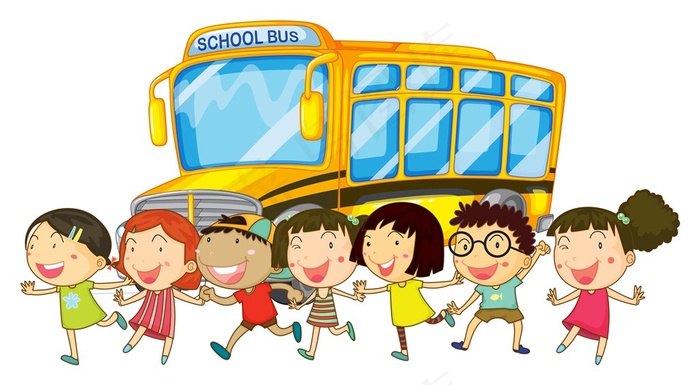 欢歌笑语的学生卡通形象