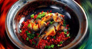 麻辣剁椒鱼头中国美食辣椒