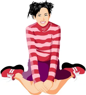 红色卡通风动画动漫素描线稿海报图片素材矢量图人物15